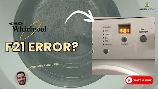 Whirlpool Washer F21 Error Code 6 Fixes 60 Success with