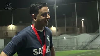 نهائي بطولة المحبه   لقاء مع الكوتش علي الحارثي مدرب فريق نجوم السامبا دندنها