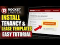 How to install tenancy and lease templates with Rocket Lawyer - Easy Tutorial