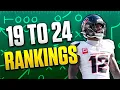 2026 Fantasy Rankings Players 19-24 in PPR Leagues 2026 Fantasy Football Advice