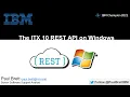 The ITX REST API on Windows