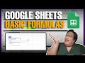 Basic Google Sheets Formulas Tutorial