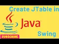 Create Table in Java Swing JTable