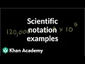 Scientific notation examples Pre-Algebra Khan Academy