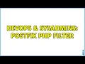 DevOps SysAdmins postfix php filter 3 Solutions