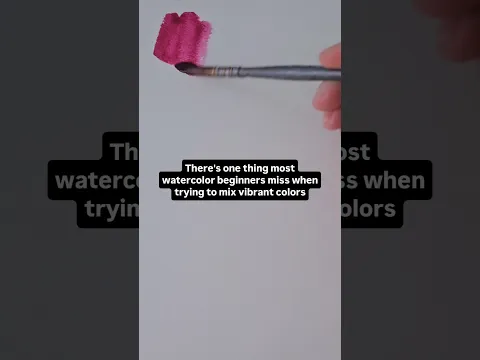 Don't miss this when mixing your watercolors