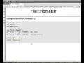 Beginner Perl Maven tutorial 11 7 - File HomeDir