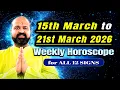 15th March to 21st march 2026 Weekly Horoscope March 2026 Horoscope Week Horoscope Zodiac