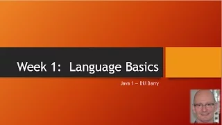 Java1-01 LanguageBasics-Demo1
