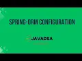 Spring-ORM-Configuration