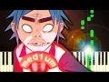 Download Lagu GORILLAZ - TRANZ - Piano Tutorial