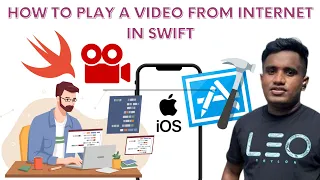 how to play a video from the internet in swift xcode ios application programming tutorial