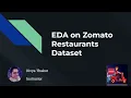 EDA on Zomato Restaurant s Dataset