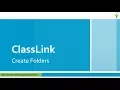 ClassLink Create Folders