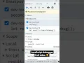 JavaScript debugging in browser in Tamil