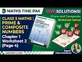 Chapter 1 worksheet no 2 Page no 4 Oxford primary mathematics practice workbook 5