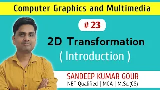 2D Transformation introduction 2D geometrical transformation