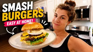 QUICK AND EASY SMASH BURGERS AT HOME