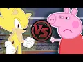 Download Lagu SUPER SONIC vs PEPPA PIG! Peppa Pig vs Sonic The Hedgehog Cartoon Rap Battle | CARTOON RAP ATTACK