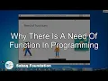 Why there is a need of Function in Programming Computer Science Lecture Sabaq pk