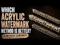 How to Make Acrylic Watermarks with a Laser LightBurn XTool Tutorial