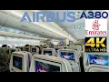 Emirates EK215 Airbus A380 Dubai-Los Angeles Economy Class Review 4K