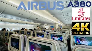 Emirates EK215 Airbus A380 Dubai-Los Angeles Economy Class Review 4K