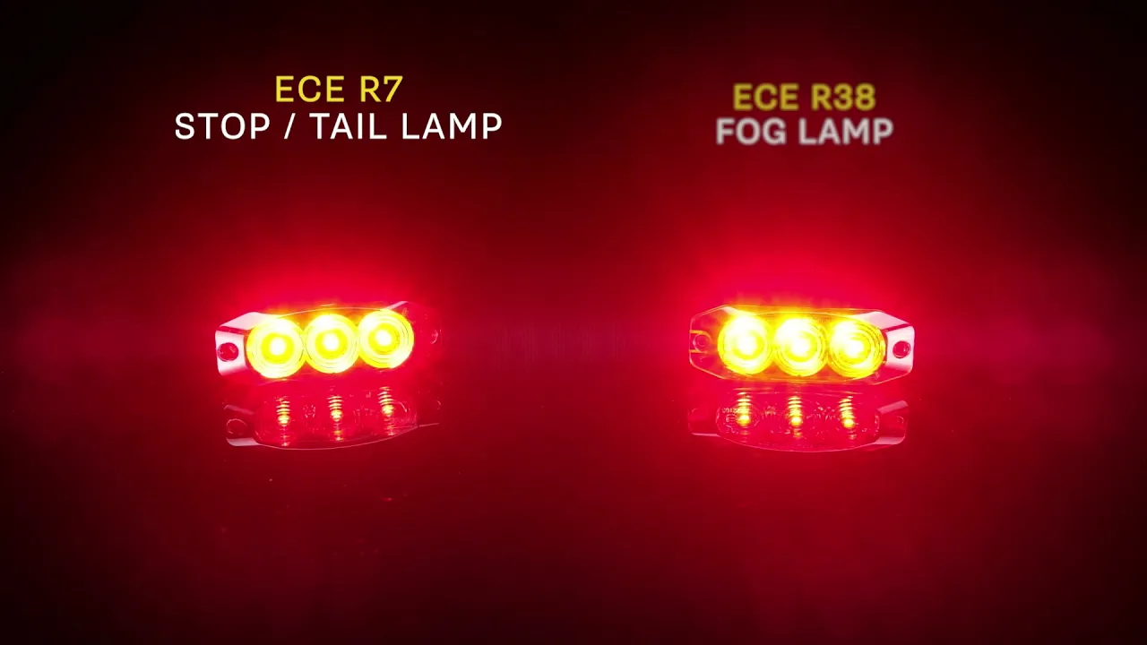 Video: LED compact frontknipperlicht heldere lens | 12-24v | 11CAT1M