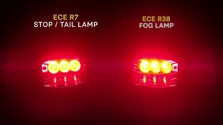 Video: LED compact frontknipperlicht heldere lens | 12-24v | 11CAT1M