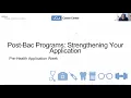 Post-Bac Programs Strengthening Your Application
