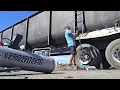 Anytime Mobile Tire Repair Field Fix Big Hole 11R22 5 Firestone Tire with Rema Tip Top Patch