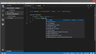 Design Patterns with JavaScript ES56 and Node js from Zero forEach