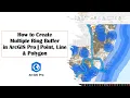 How to Create Multiple Ring Buffer in ArcGIS Pro Point Line Polygon