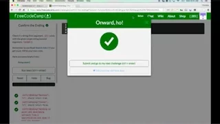 Free Code Camp Confirm the Ending