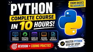 Python Full Course for Beginners Learn Python in 10 Hours Complete Python Course