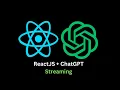 Streaming OpenAI Responses ReactJS FastAPI