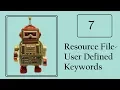 Robot Framework Write User-defined keywords - Return Value Resource Files