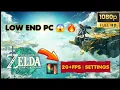 Zelda Tears of the Kingdom on Low-End PC Ryujinx Emulator Performance Test Settings