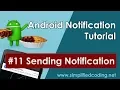 Android Notification Tutorial - Sending Notification