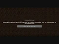 minecraft java io ioexception solution that Works but may not for some Java Edition Only