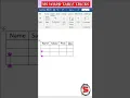 How To Create A Table In MS Word Shortcut Method To Insert A Table
