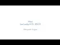 Dr Lee Leddy Orthopaedic Surgeon - MUSC Health