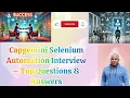 Capgemini Selenium Automation Interview Questions Answers Crack Your Next Interview