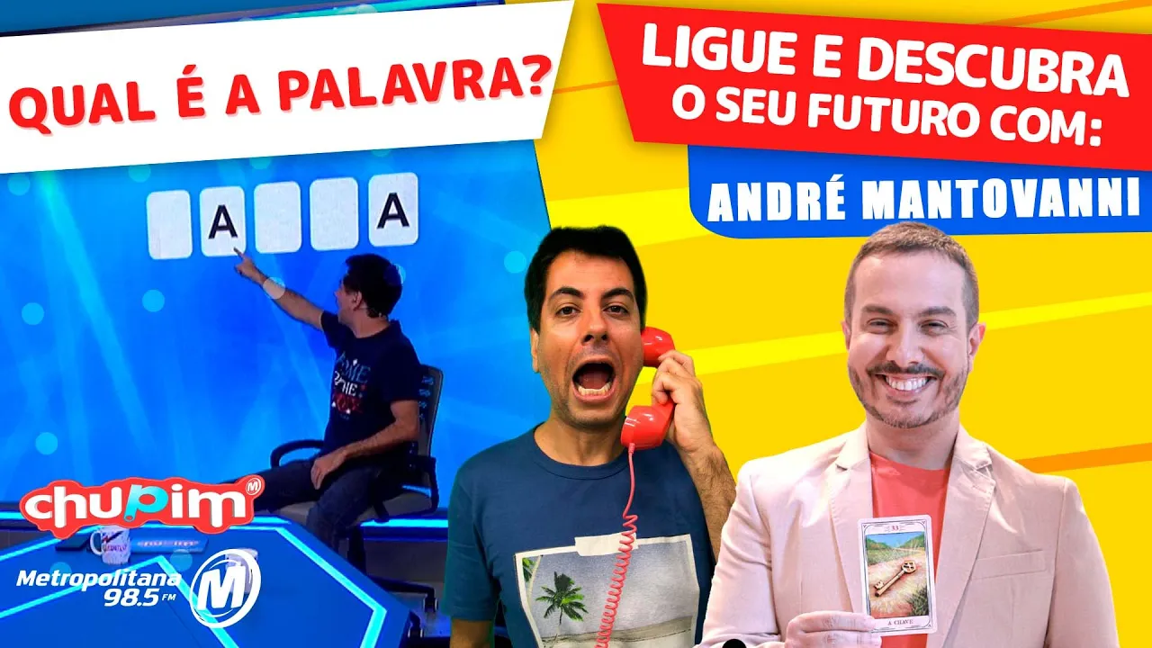 ANDRÉ MANTOVANNI, TARÓLOGO - PALAVRA MISTERIOSA!!! - 21/06/2023
