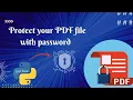 How to protect pdf with password Python pdf CodersAbode