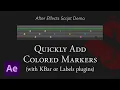 Quick Colored Markers After Effects Script