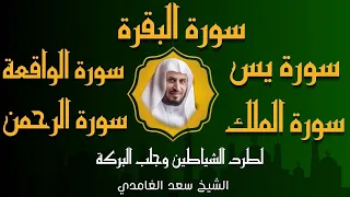 الشيخ سعد الغامدي تلاوة عذبة سورة البقرة + سورة يس + الواقعة + الرحمن + الملك لزيادة الرزق و البركة