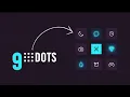 9 Dots Navigation Menu using Html CSS Javascript