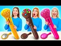 Lagu Gummy Food, Real Food vs Chocolate Food Challenge | Funny Challenges by Candy DO