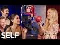 Kate Hudson Running Point Cast Compete in an Arcade Battle SELF
